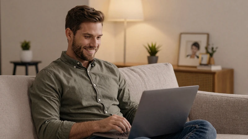 Couple connecting through verified video chat on WCAC asian dating platform